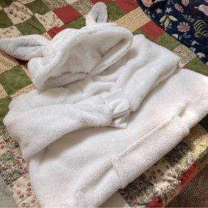Fluffy Bunny Hood Lounge Sweater